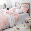 100% cotton bedding set wedding lace comforter set